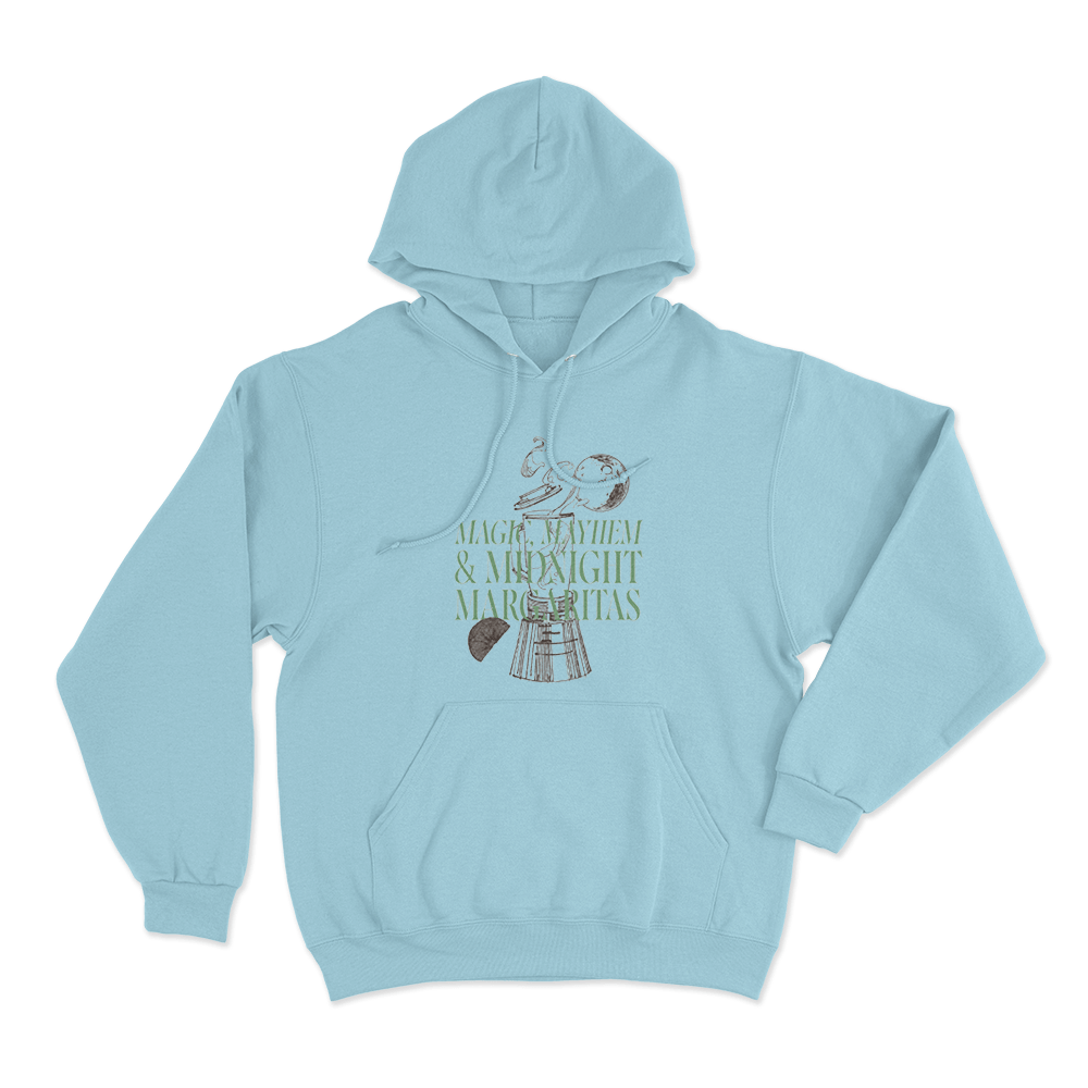Magic, Mayhem & Midnight Margaritas Unisex Hoodie Sky Blue Magic Mayhem Midnight Margaritas Unisex Hoodie Sky Blue