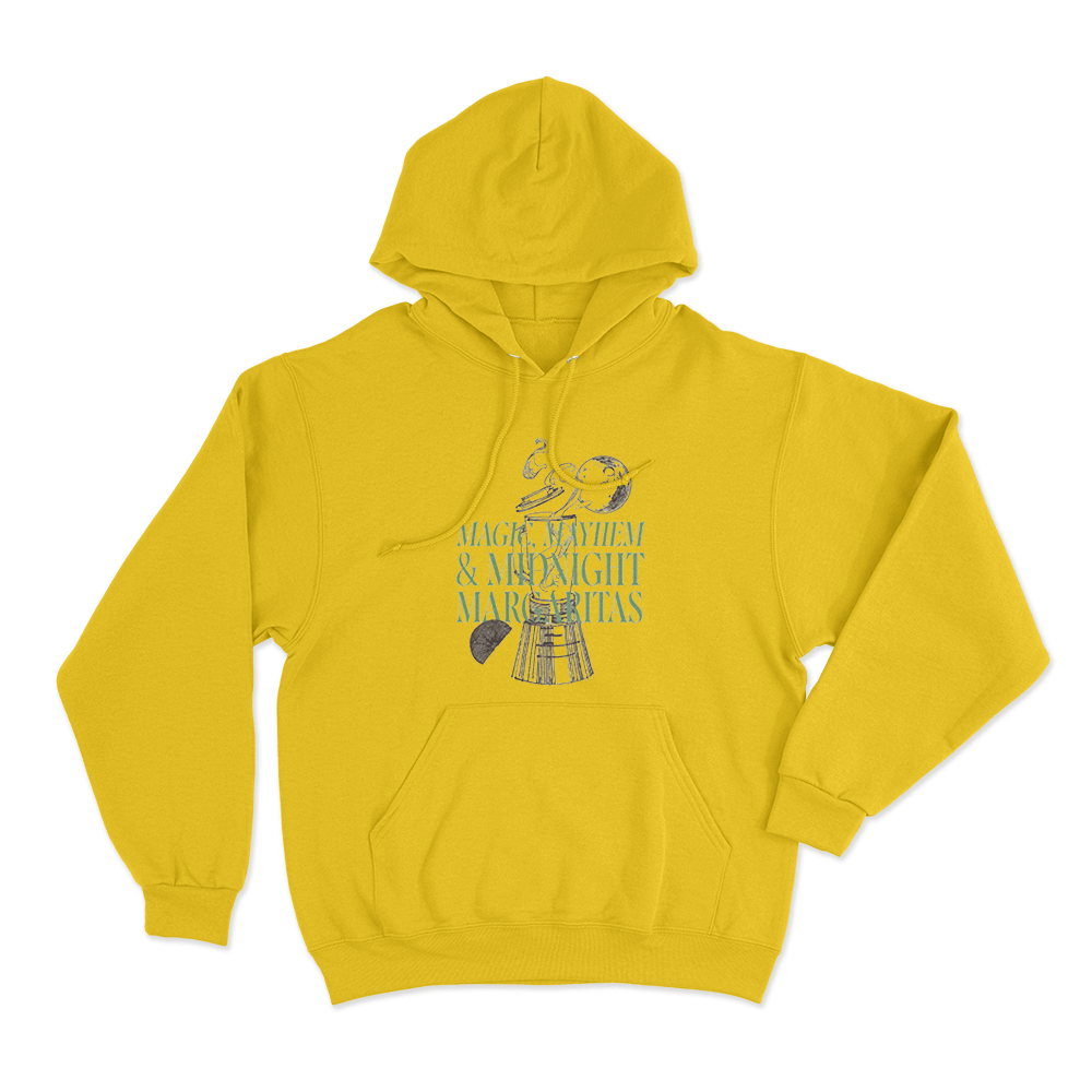 Magic, Mayhem & Midnight Margaritas Unisex Hoodie Yellow Magic Mayhem Midnight Margaritas Unisex Hoodie Yellow