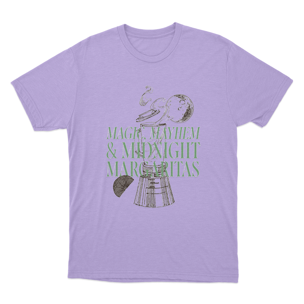 Magic, Mayhem & Midnight Margaritas Unisex T Shirt Purple Magic Mayhem Midnight Margaritas Unisex T Shirt Purple
