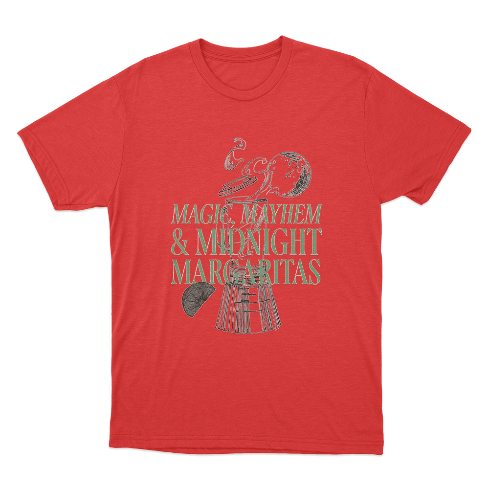 Magic, Mayhem & Midnight Margaritas Unisex T Shirt Red Magic Mayhem Midnight Margaritas Unisex T Shirt Red