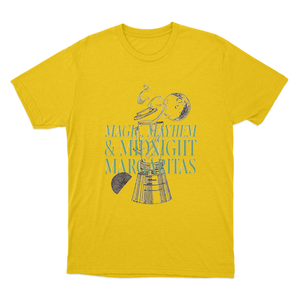 Magic, Mayhem & Midnight Margaritas Unisex T Shirt Yellow Magic Mayhem Midnight Margaritas Unisex T Shirt Yellow